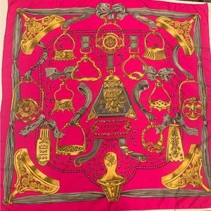 Hermes Carre 90 Etriers Harness Armor Scarf